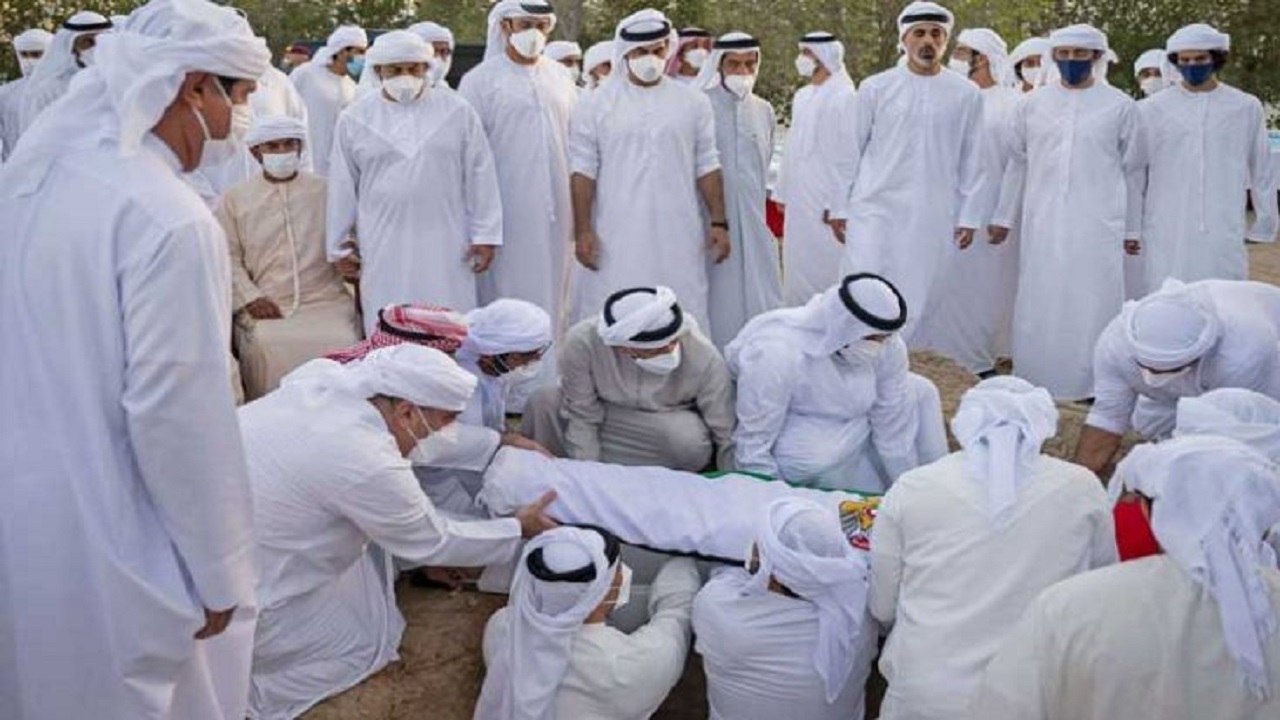 شیخ امارات به خاک سپرده شد
